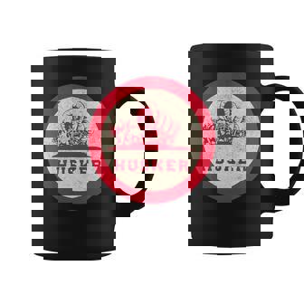 Nebraska State Nickname Husker Roundel [Distressed] Coffee Mug - Monsterry